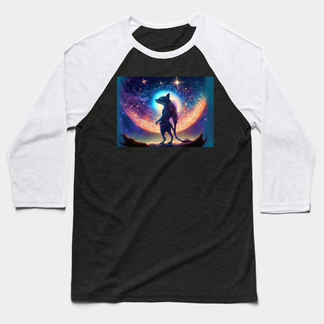 Stargazing Baseball T-Shirt by Salaar Design Hub